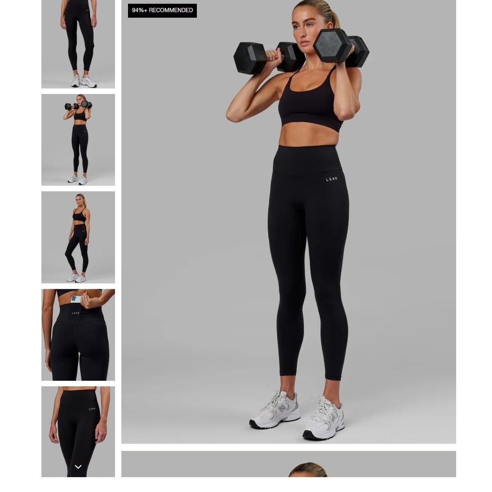 LSKD Base 2.0 Full Length Legging Black XL WTGH00103-Black NWT NEW